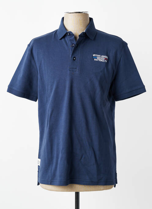 Polo țesătură jersey mâneci scurte albastru DAYTONA homme