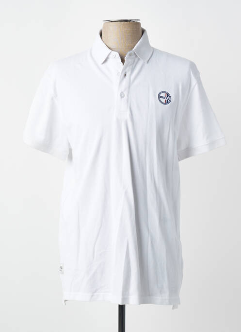 Polo elasticitate mâneci scurte alb DAYTONA homme
