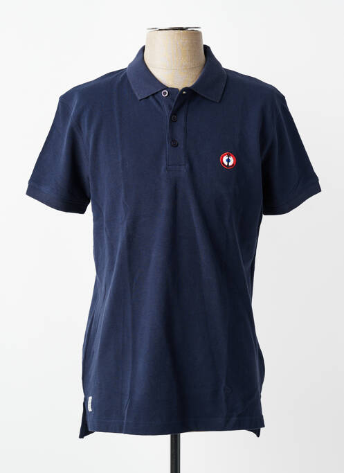 Polo elasticitate mâneci scurte albastru MARINE NATIONALE homme