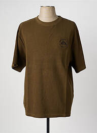 Tricou croială dreaptă mâneci scurte verde DAYTONA homme