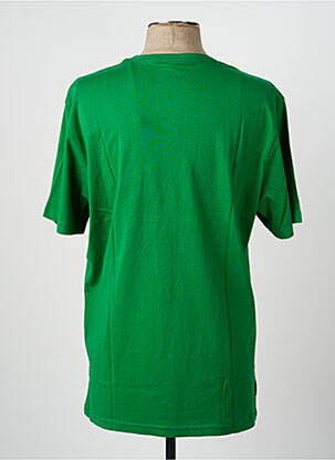Tricou croială dreaptă mâneci scurte verde DAYTONA bărbat