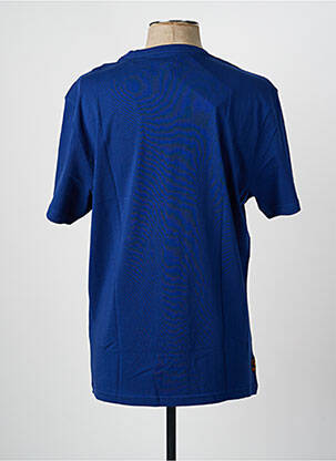 Tricou croială dreaptă mâneci scurte albastru DAYTONA bărbat
