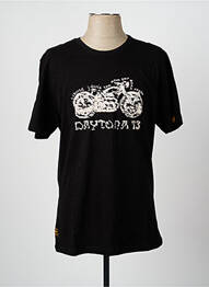 Tricou elasticitate mâneci scurte negru DAYTONA bărbat