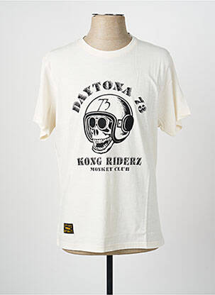 Tricou elasticitate mâneci scurte bej DAYTONA bărbat