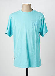 Tricou croială dreaptă mâneci scurte albastru DAYTONA homme
