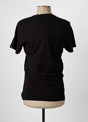 Tricou croială dreaptă mâneci scurte negru DAYTONA bărbat