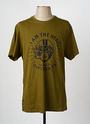 Tricou elasticitate mâneci scurte verde DAYTONA homme
