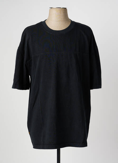 Tricou croială dreaptă mâneci scurte negru DAYTONA homme