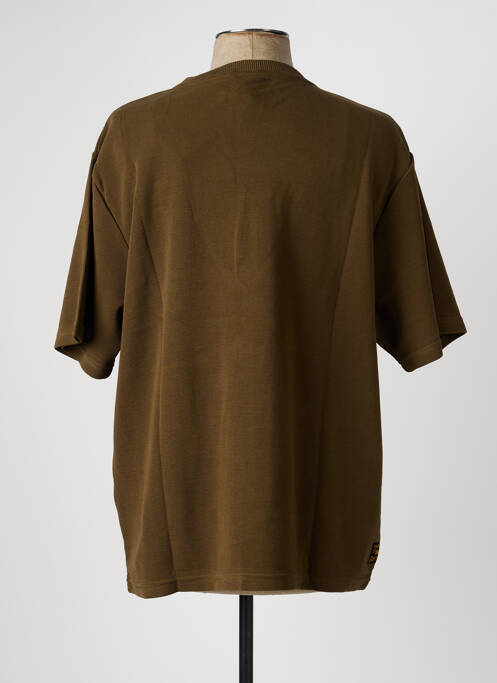 Tricou croială dreaptă mâneci scurte verde DAYTONA homme