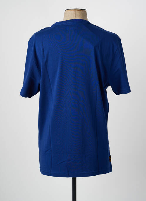 Tricou croială dreaptă mâneci scurte albastru DAYTONA homme