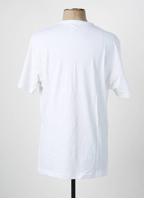 Tricou croială dreaptă mâneci scurte alb DAYTONA homme