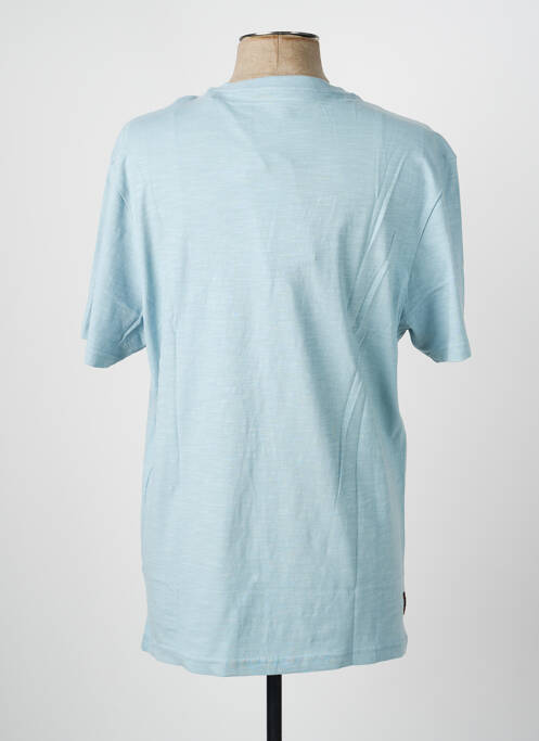 Tricou croială dreaptă mâneci scurte albastru DAYTONA homme