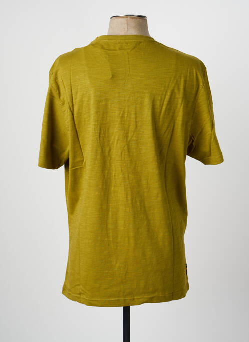Tricou croială dreaptă mâneci scurte verde DAYTONA homme