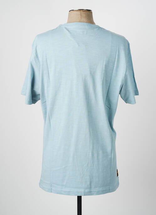 Tricou croială dreaptă mâneci scurte albastru DAYTONA homme