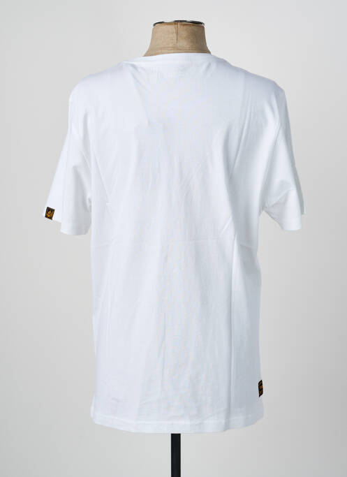 Tricou croială dreaptă mâneci scurte alb DAYTONA homme