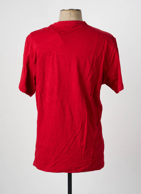 Tricou croială dreaptă mâneci scurte roșu DAYTONA homme