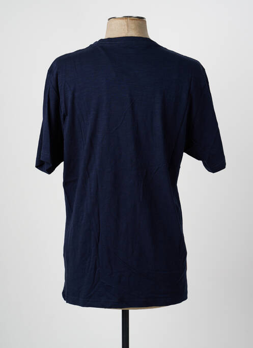 Tricou croială dreaptă mâneci scurte albastru DAYTONA homme