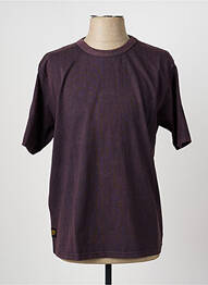 Tricou croială dreaptă mâneci scurte violet DAYTONA bărbat