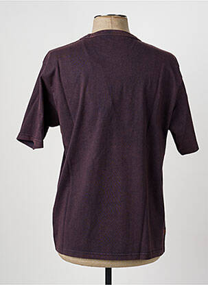 Tricou croială dreaptă mâneci scurte violet DAYTONA bărbat