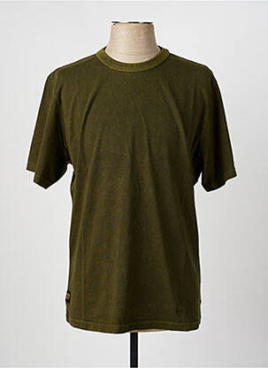 Tricou croială dreaptă mâneci scurte verde DAYTONA bărbat
