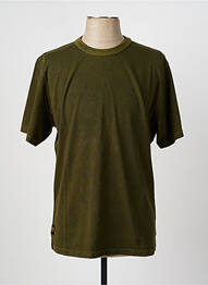 Tricou croială dreaptă mâneci scurte verde DAYTONA bărbat