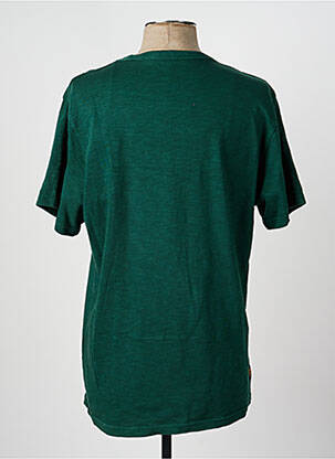 Tricou croială dreaptă mâneci scurte verde DAYTONA bărbat