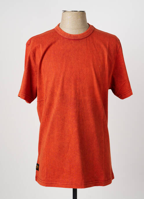 Tricou croială dreaptă mâneci scurte portocaliu DAYTONA homme
