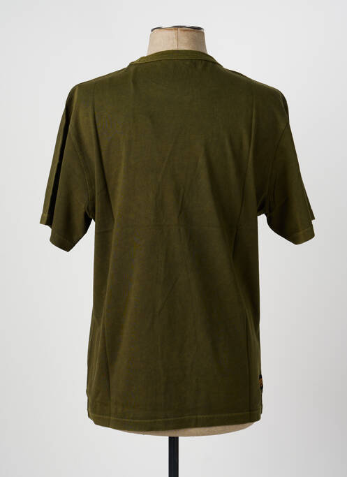 Tricou croială dreaptă mâneci scurte verde DAYTONA homme