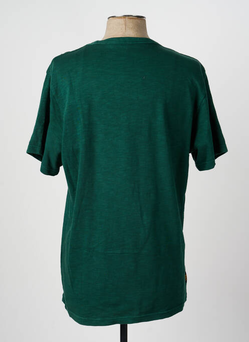 Tricou croială dreaptă mâneci scurte verde DAYTONA homme