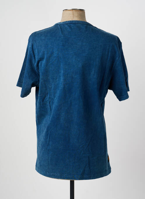 Tricou croială dreaptă mâneci scurte albastru DAYTONA homme