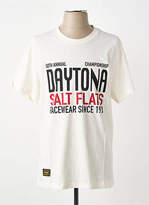 Tricou elasticitate mâneci scurte bej DAYTONA bărbat