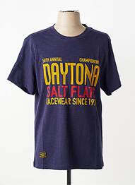 Tricou elasticitate mâneci scurte albastru DAYTONA bărbat