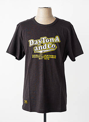 Tricou elasticitate mâneci scurte negru DAYTONA bărbat