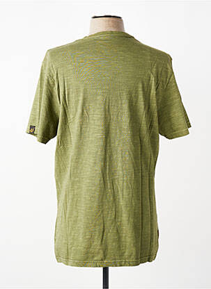 Tricou croială dreaptă mâneci scurte verde DAYTONA bărbat
