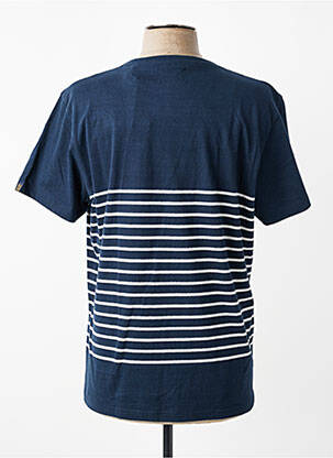 Tricou elasticitate mâneci scurte albastru D73 bărbat