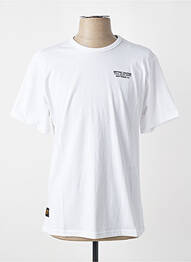 Tricou croială dreaptă mâneci scurte alb DAYTONA bărbat