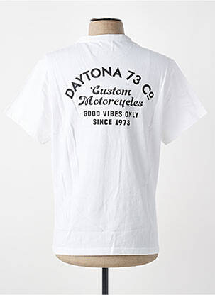 Tricou elasticitate mâneci scurte alb DAYTONA bărbat