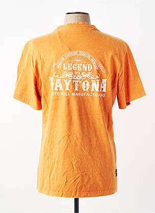 Tricou croială cambrată mâneci scurte portocaliu DAYTONA bărbat