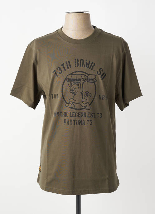 Tricou elasticitate mâneci scurte verde DAYTONA homme