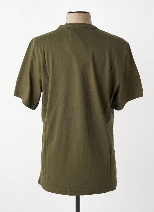 Tricou croială dreaptă mâneci scurte verde DAYTONA homme