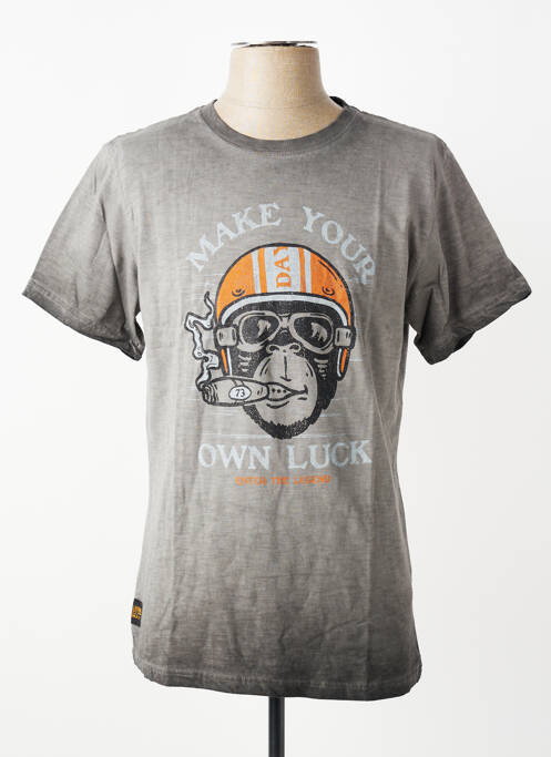 Tricou elasticitate mâneci scurte gri DAYTONA homme
