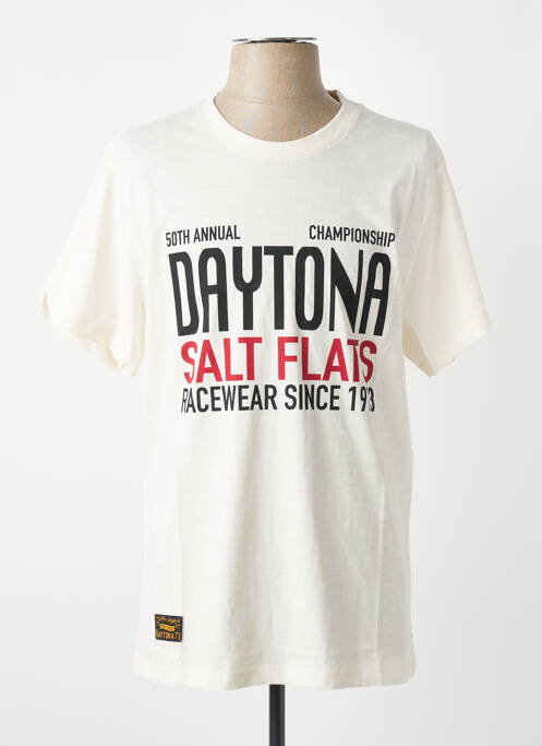 Tricou elasticitate mâneci scurte bej DAYTONA homme