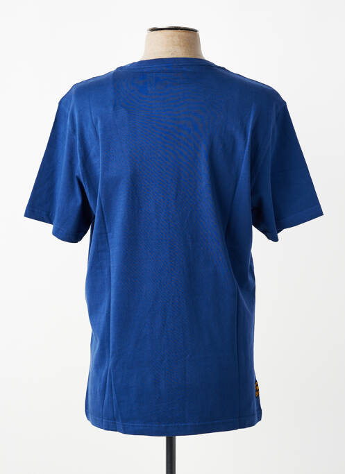 Tricou croială dreaptă mâneci scurte albastru DAYTONA homme