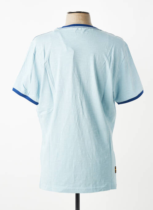 Tricou croială cambrată mâneci scurte albastru DAYTONA homme