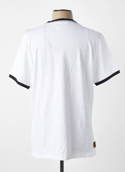Tricou croială cambrată mâneci scurte alb DAYTONA homme