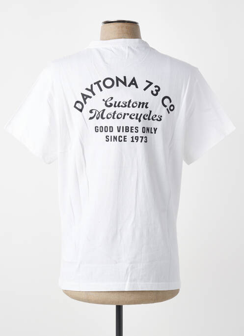 Tricou elasticitate mâneci scurte alb DAYTONA homme