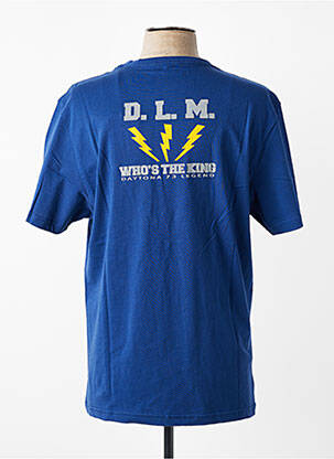 Tricou croială dreaptă mâneci scurte albastru DAYTONA bărbat