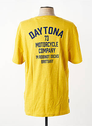 Tricou croială dreaptă mâneci scurte galben DAYTONA bărbat