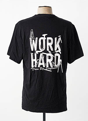 Tricou croială dreaptă mâneci scurte negru DAYTONA bărbat