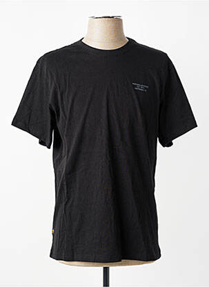 Tricou croială cambrată mâneci scurte negru DAYTONA bărbat